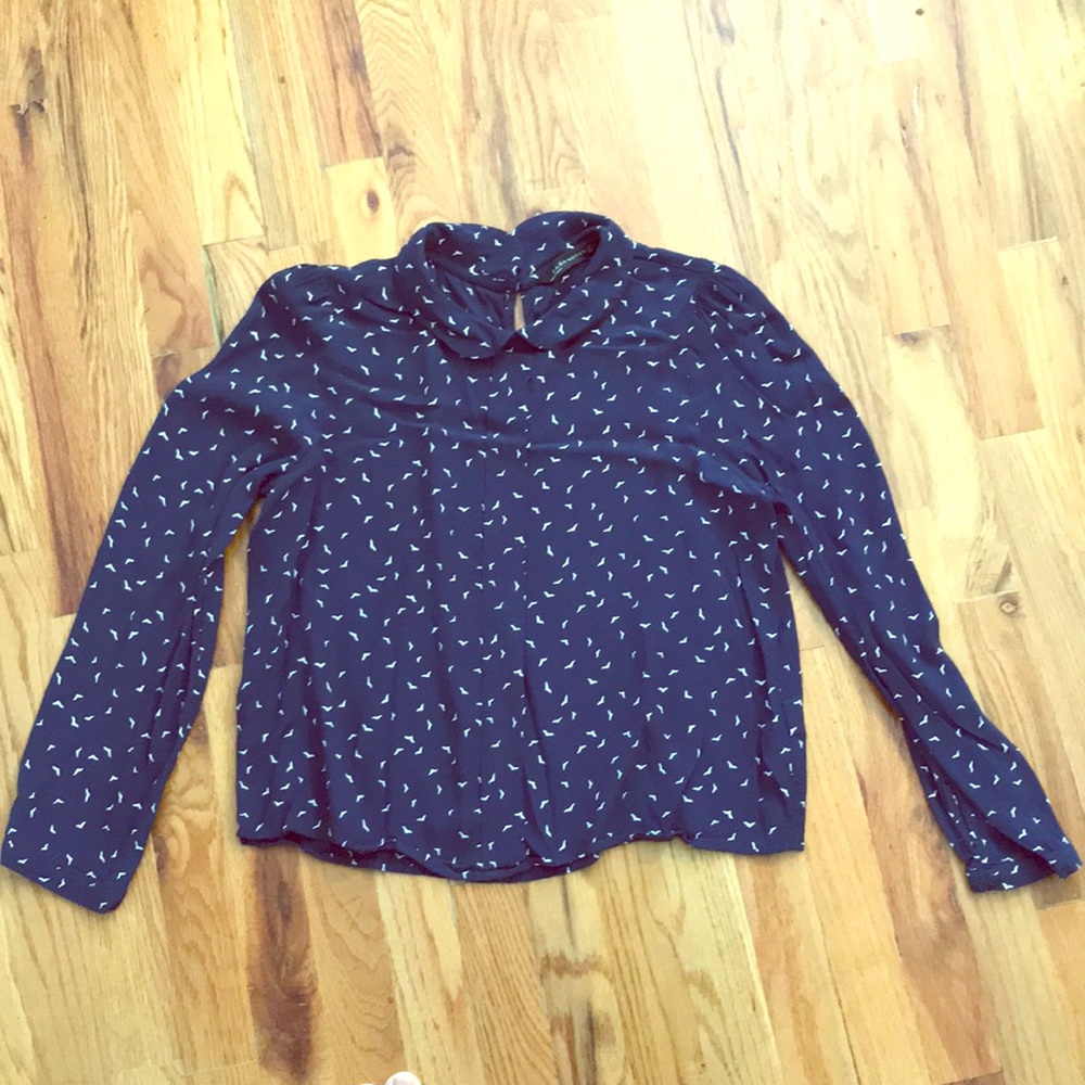 Zara Women navy top